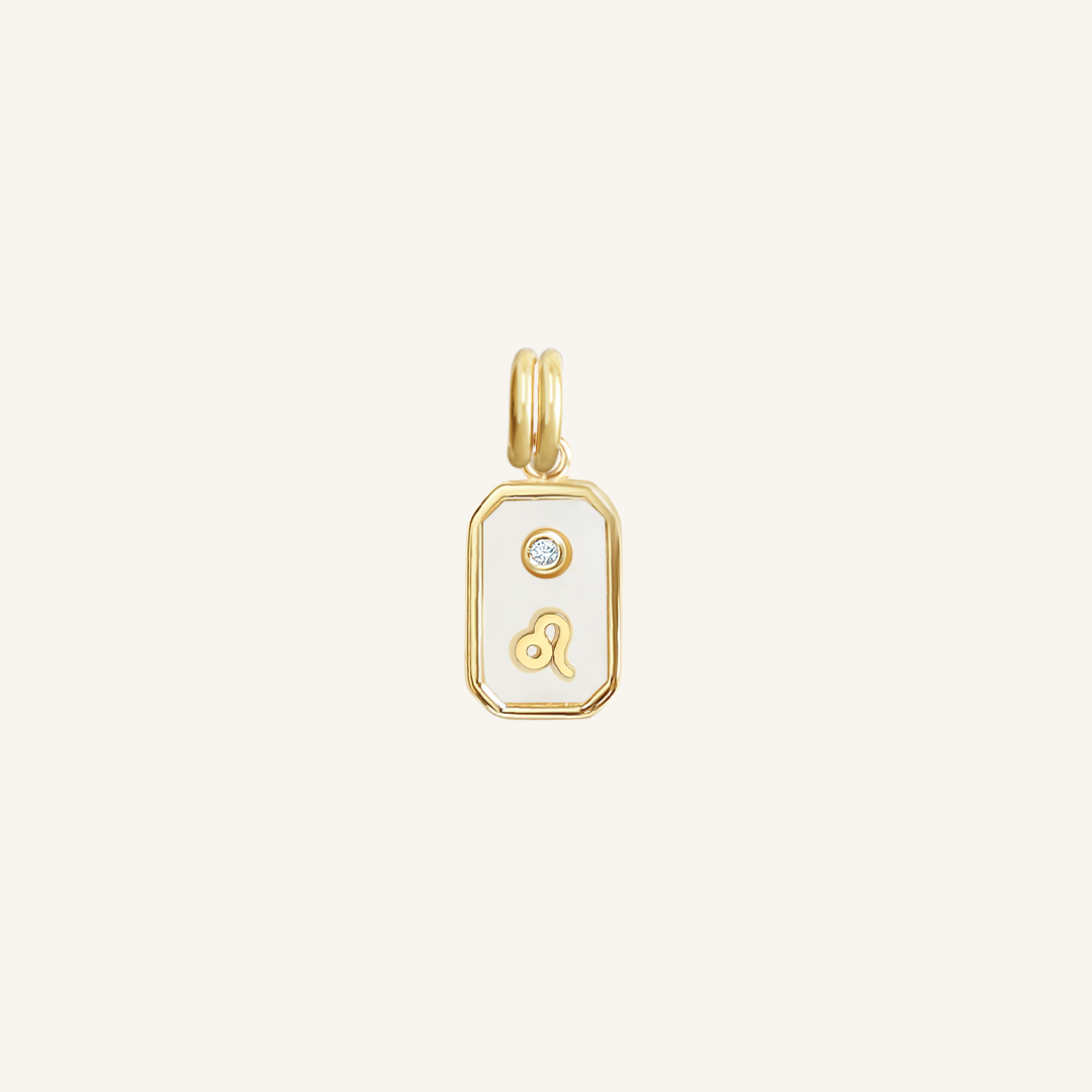 Iridescent Zodiac Charms - 12 Unique Astrological Pendant Charms for Necklaces & Bracelets - Perfect for Birthdays, Gifts & Jewelry Making (Aries, Taurus, Gemini, etc.)