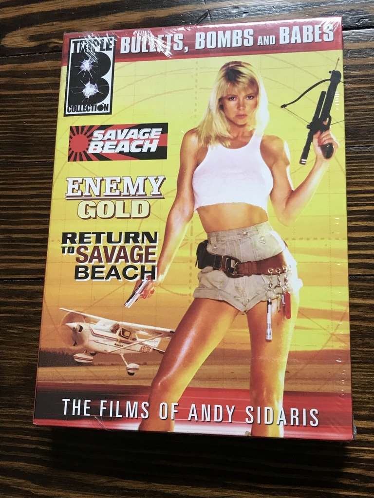 Andy Sidaris Box Set Vol. 3: Savage Beach, Enemy Gold, Return Savage Beach - Action-Packed Adventure Collection for Movie Nights and Thriller Enthusiasts