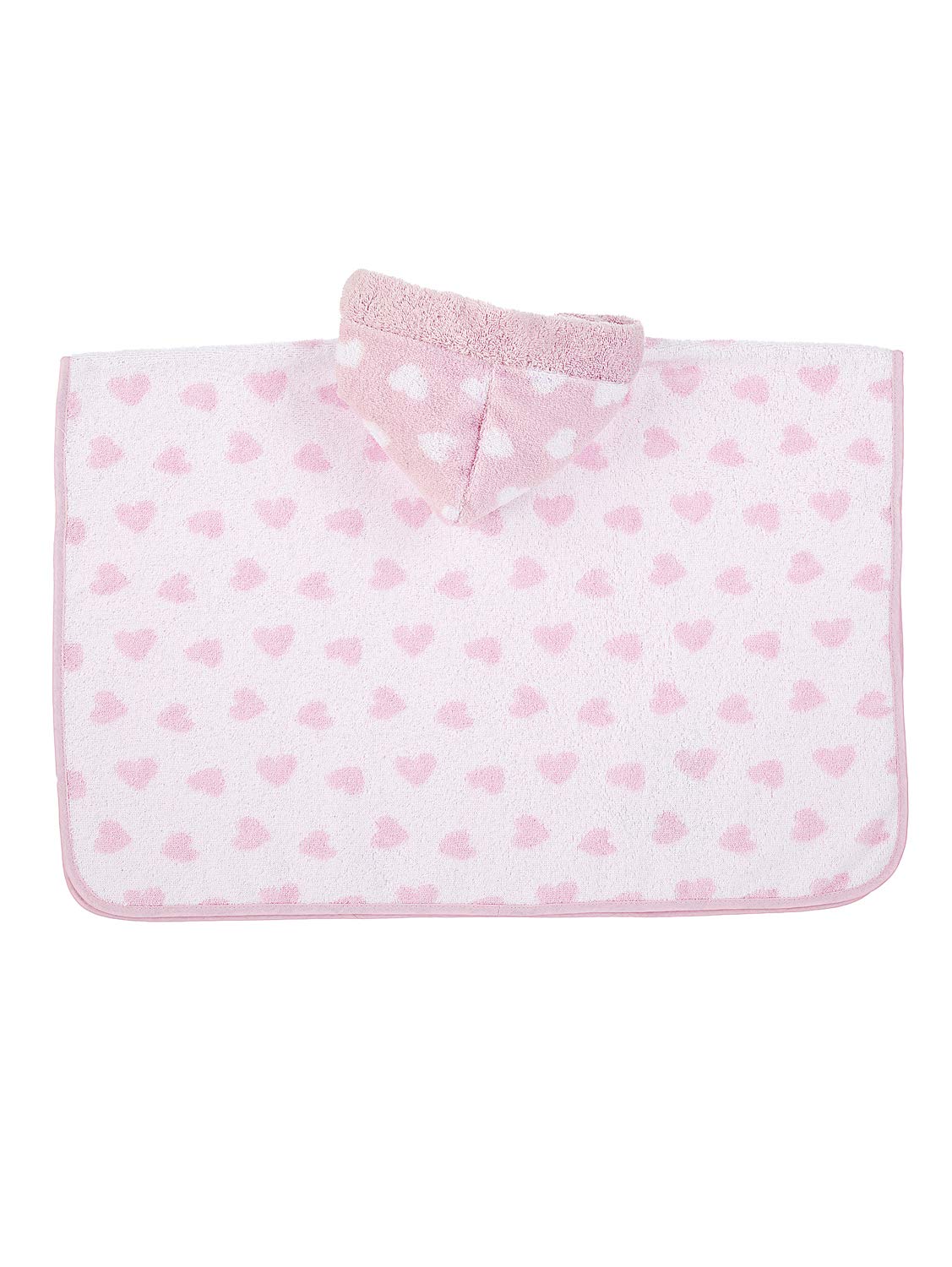 Emmi Girl Donkey Hooded Poncho for Babies 0+ Months, 70 x 50 cm, Pink - Soft & Cozy Infant Outerwear for Outdoor Play, Photo Shoots & Special Occasions