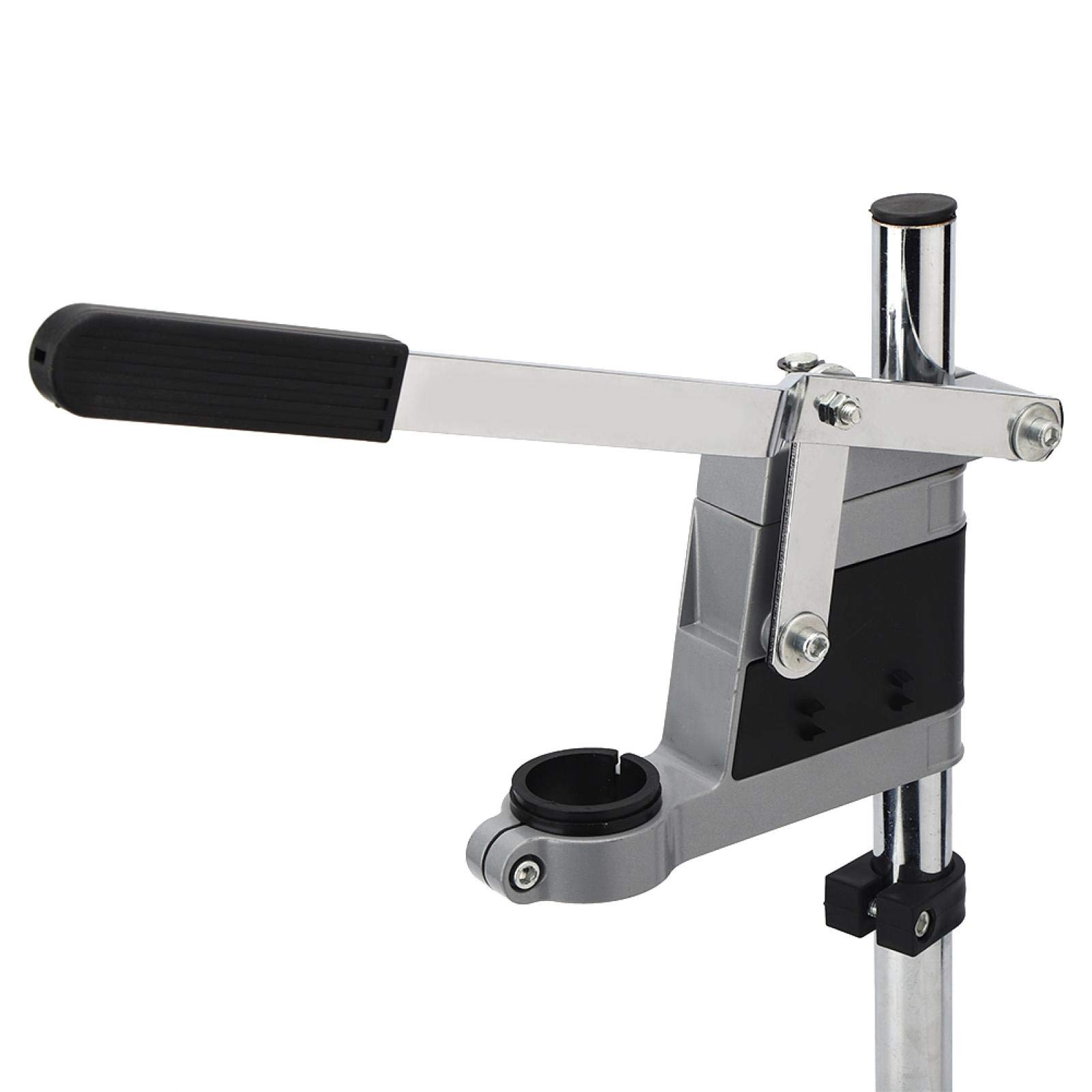 Double Head Electric Drill Press Stand - Adjustable Grinder Bracket Clamp for Bench Workbench with Scale | Rotary Tool for Woodworking, Metalworking & DIY Projects