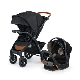 Chicco Bravo Quick Fold Lightweight Travel Stroller - Compact, Easy Fold Design for Parents On the Go - Perfect for Air Travel, Shopping & Daily Walks (Black)