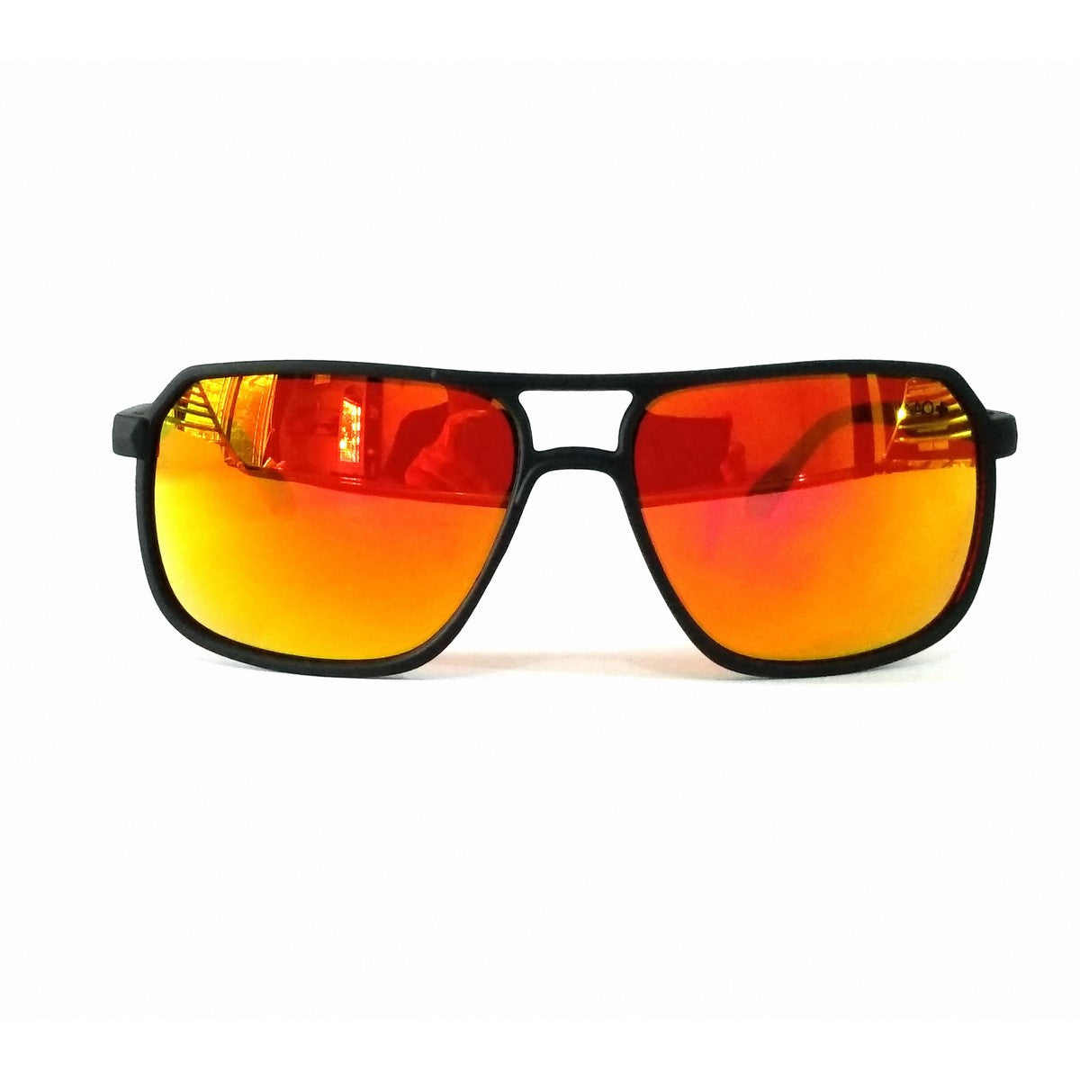 Stylish Orange Mirror Rectangle Sunglasses for Men & Women - UV400 Protection - Trendy Unisex Fashion Eyewear - Perfect for Beach, Driving, and Outdoor Activities