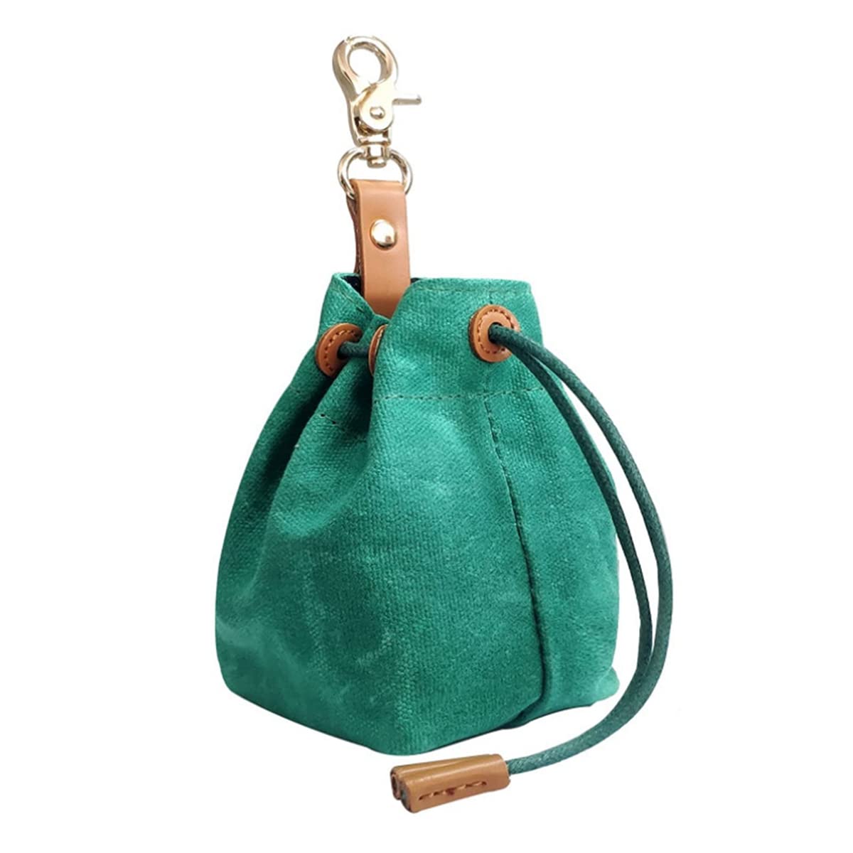 Premium Dog Treat Pouch & Training Bundle - Portable Drawstring Canvas Treat Bag for Walking, Hiking & Outdoor Adventures - Durable Dog Food Storage for Training Rewards & On-the-Go Pet Care