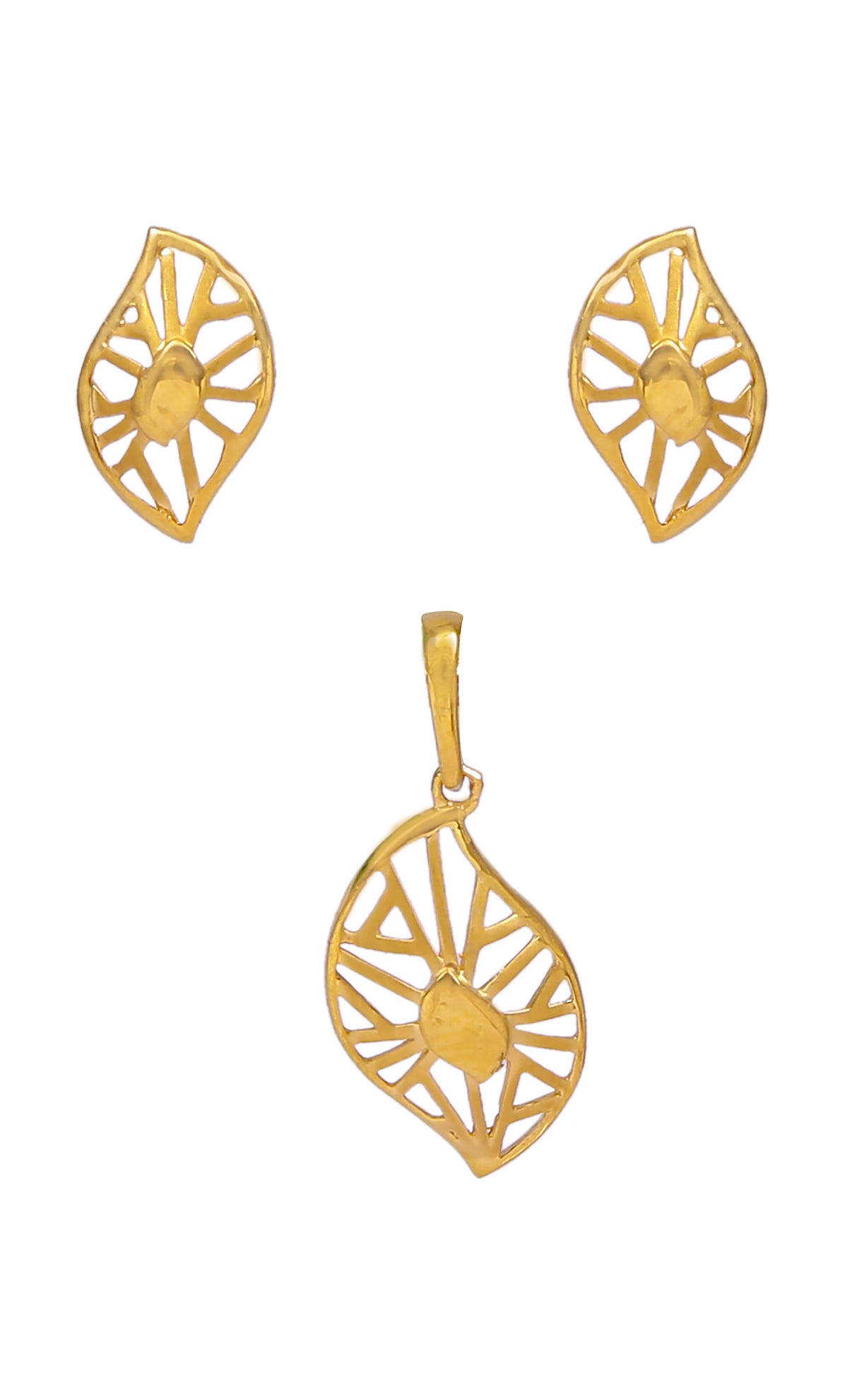 22KT Designer Gold Pendant Set (D141) - Elegant Jewelry for Women, Gift for Anniversary & Special Occasions