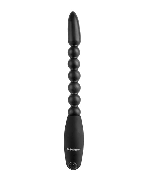 Anal Fantasy Collection Flexa Pleaser Power Beads - 7 Inch Waterproof Black Anal Beads for Couples & Solo Play - Perfect for Sensual Massage, Foreplay & Intimate Exploration