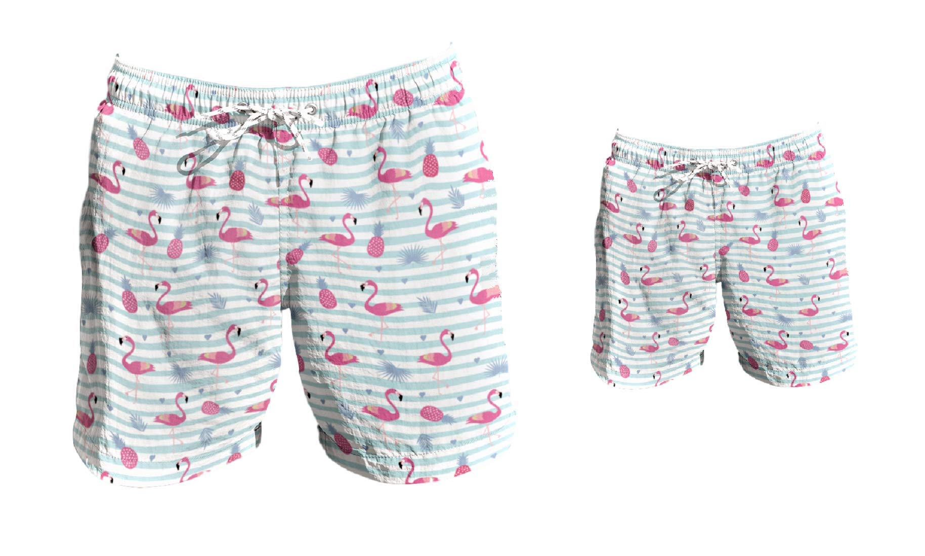 Father & Son Matching Swim Trunks - Quick Dry Swim Shorts for Men & Boys - Beach, Pool, Vacation Family Outfits