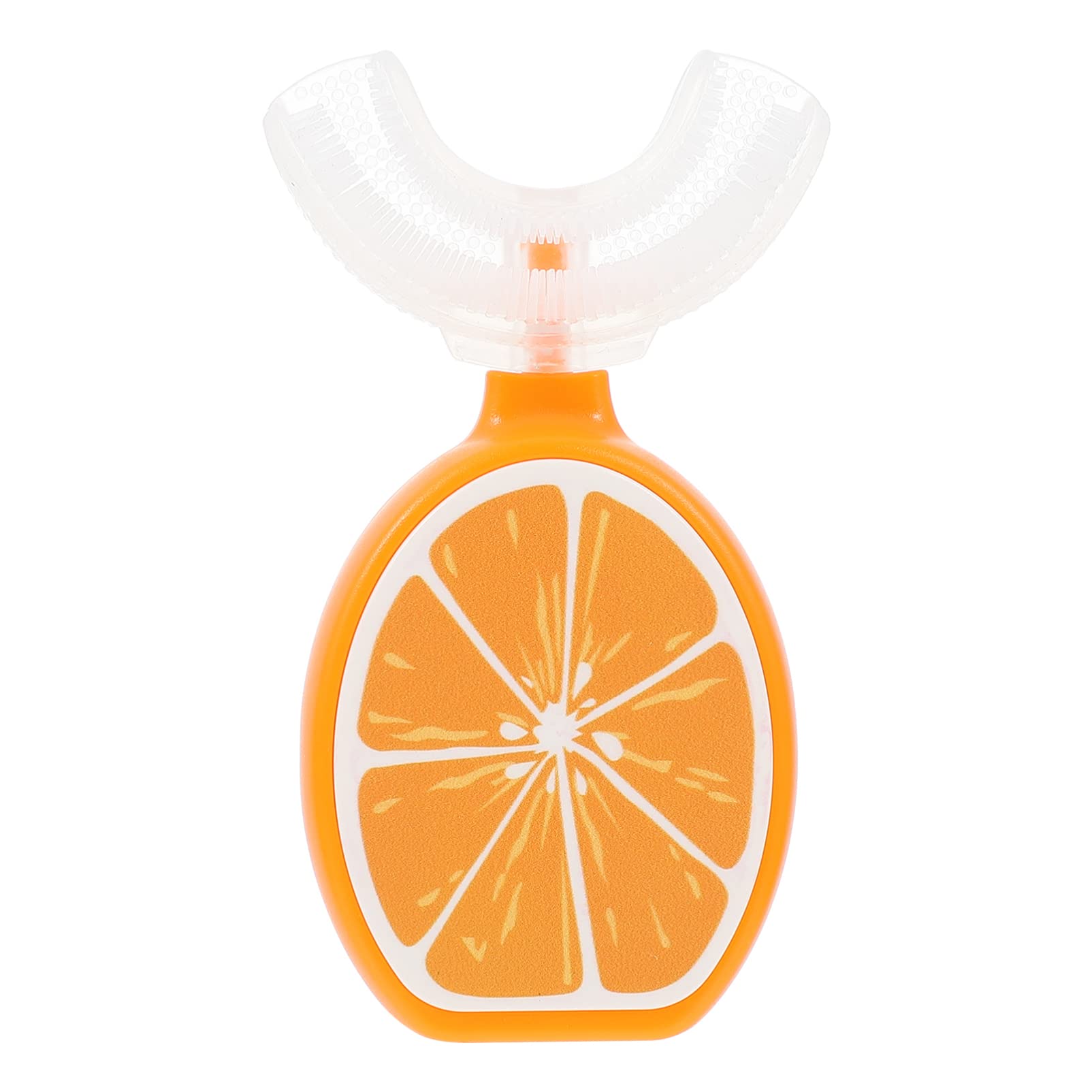 COHEALI U-Shape Kids Toothbrush - Fruit Design for Ages 2-12 | Oral Training & Cleaning at Home/Travel