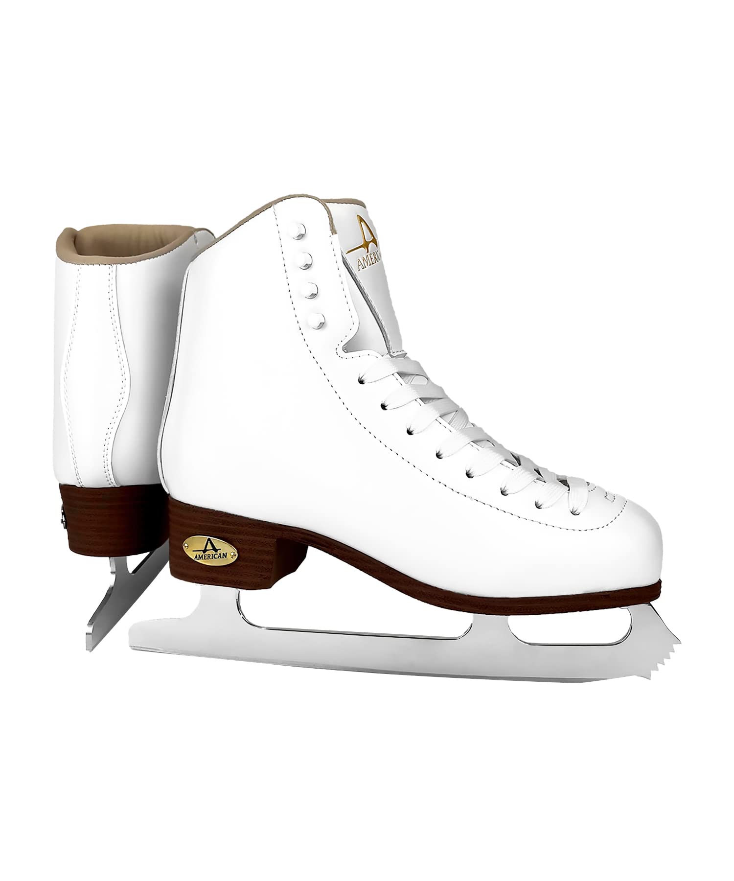 American Dream Figure Ice Skates for Women - White Professional Figure Skating Shoes for Ice Rink & Performance