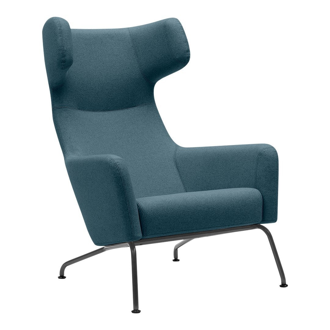 Stylish Havana Wing Chair - Mid-Century Modern Accent Chair for Living Room, Bedroom & Office - Comfortable Upholstered Lounge Chair with Wooden Legs - Perfect for Reading, Relaxing & Home Decor