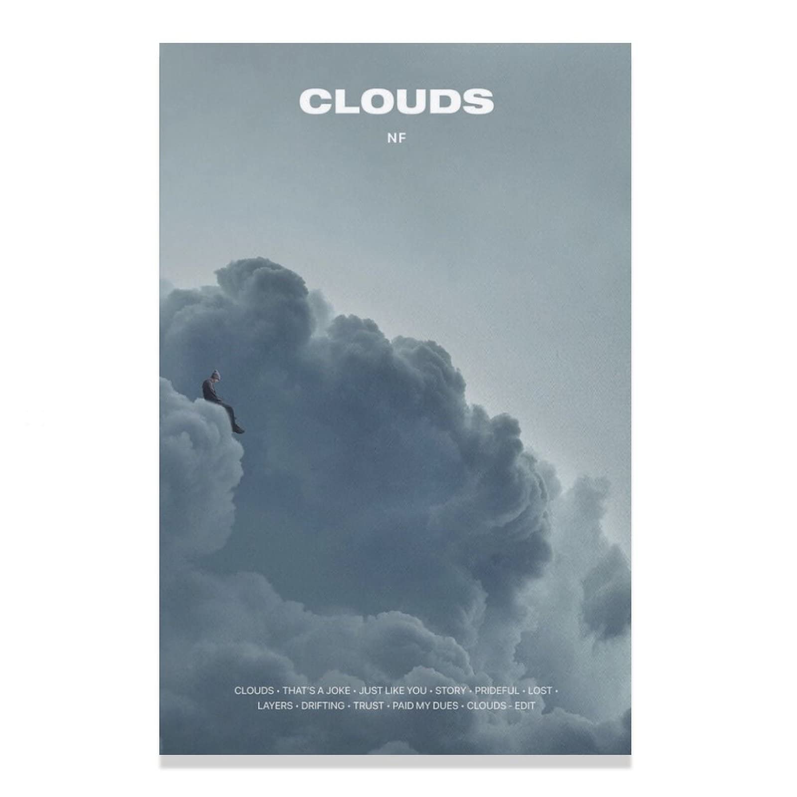 YUDAGE NF Clouds The Mixtape Canvas Wall Art - Modern Home Decor Painting for Living Room & Bedroom - Perfect for Wall Decor, Housewarming Gifts & Interior Design