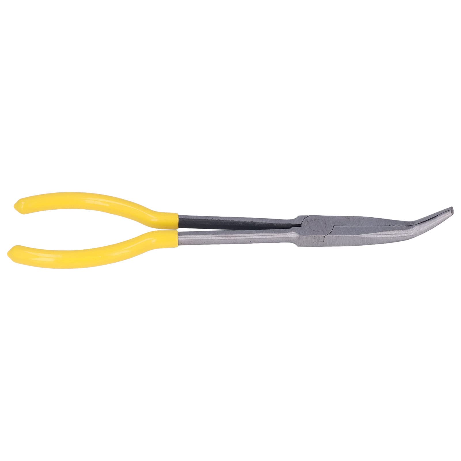Long Nose Pliers with Comfortable Non-Slip Handle - 45° Angled Wire Bending Pliers for Electrical Work, Jewelry Making & DIY Crafts - Premium Cable Clamp Tool for Precision Grip and Control
