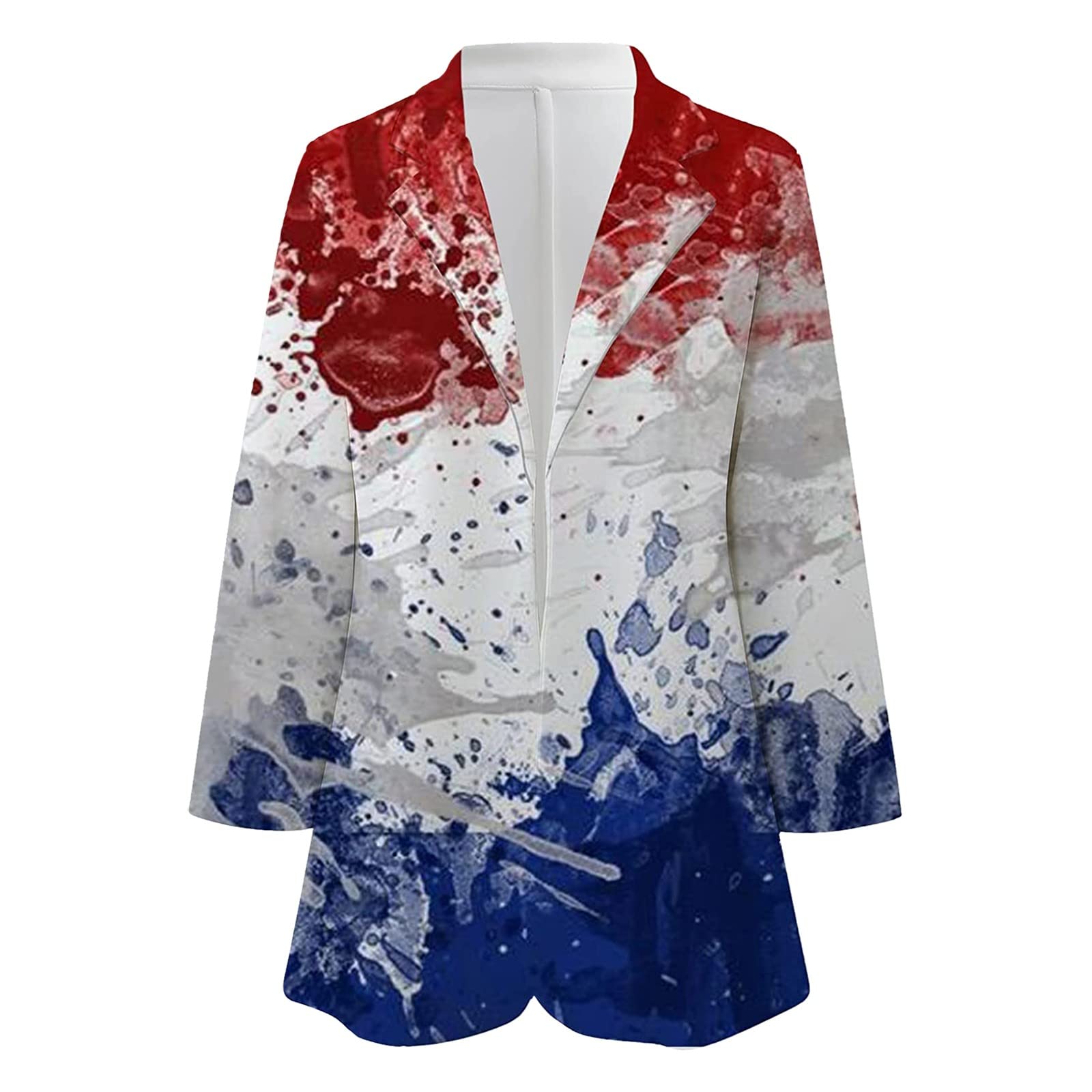 UODSVP Women's Winter Coats - Fashion Lapel Printed Jacket, Elegant Casual Suit Coat for Cold Weather | Perfect for Office, Dating & Outdoor Activities