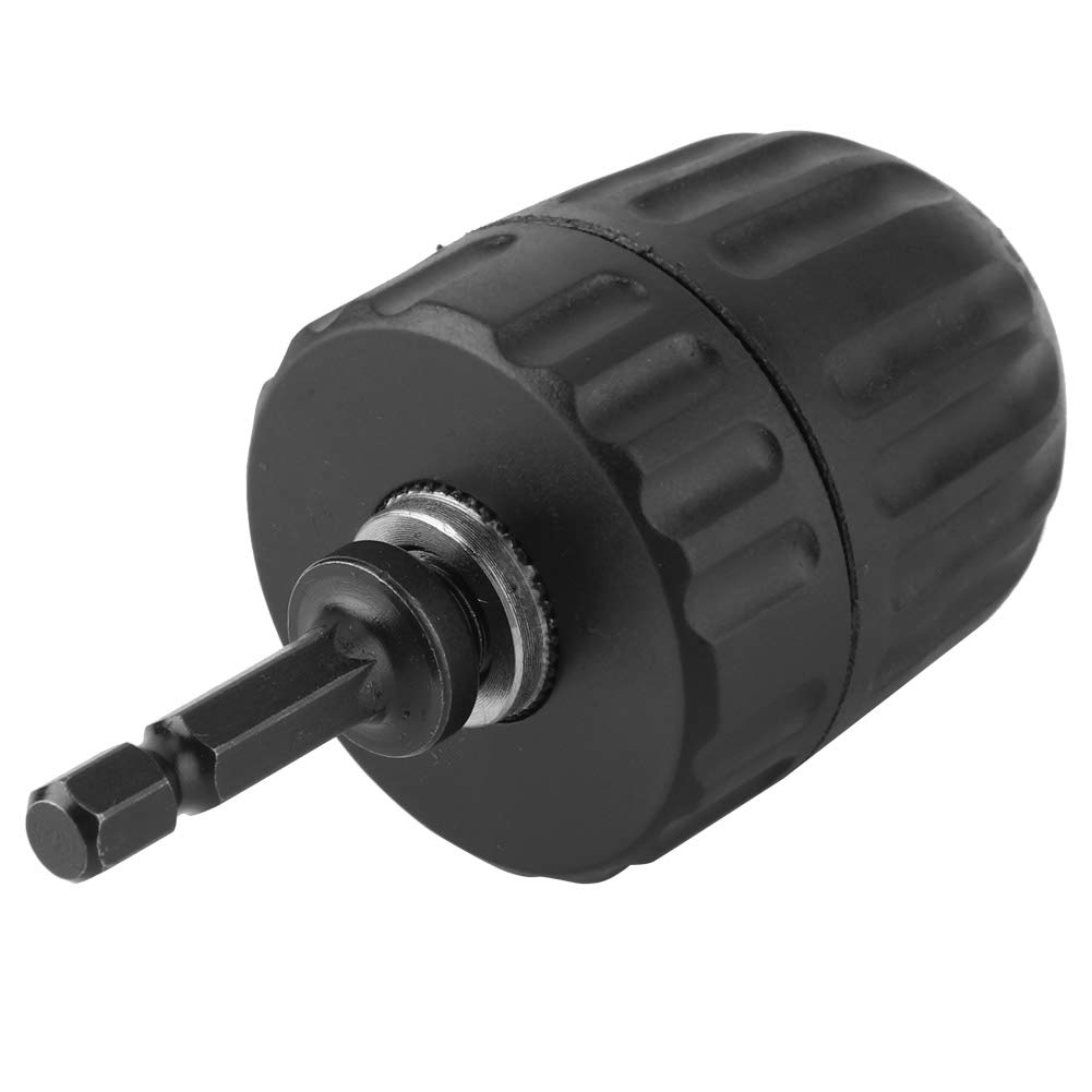 0.8-10mm Keyless Drill Chuck - Self-Locking Chuck for Electric Hammer & Impact Drill (1.5-10mm) with Included Key - Perfect for DIY Projects, Woodworking, and Metal Drilling