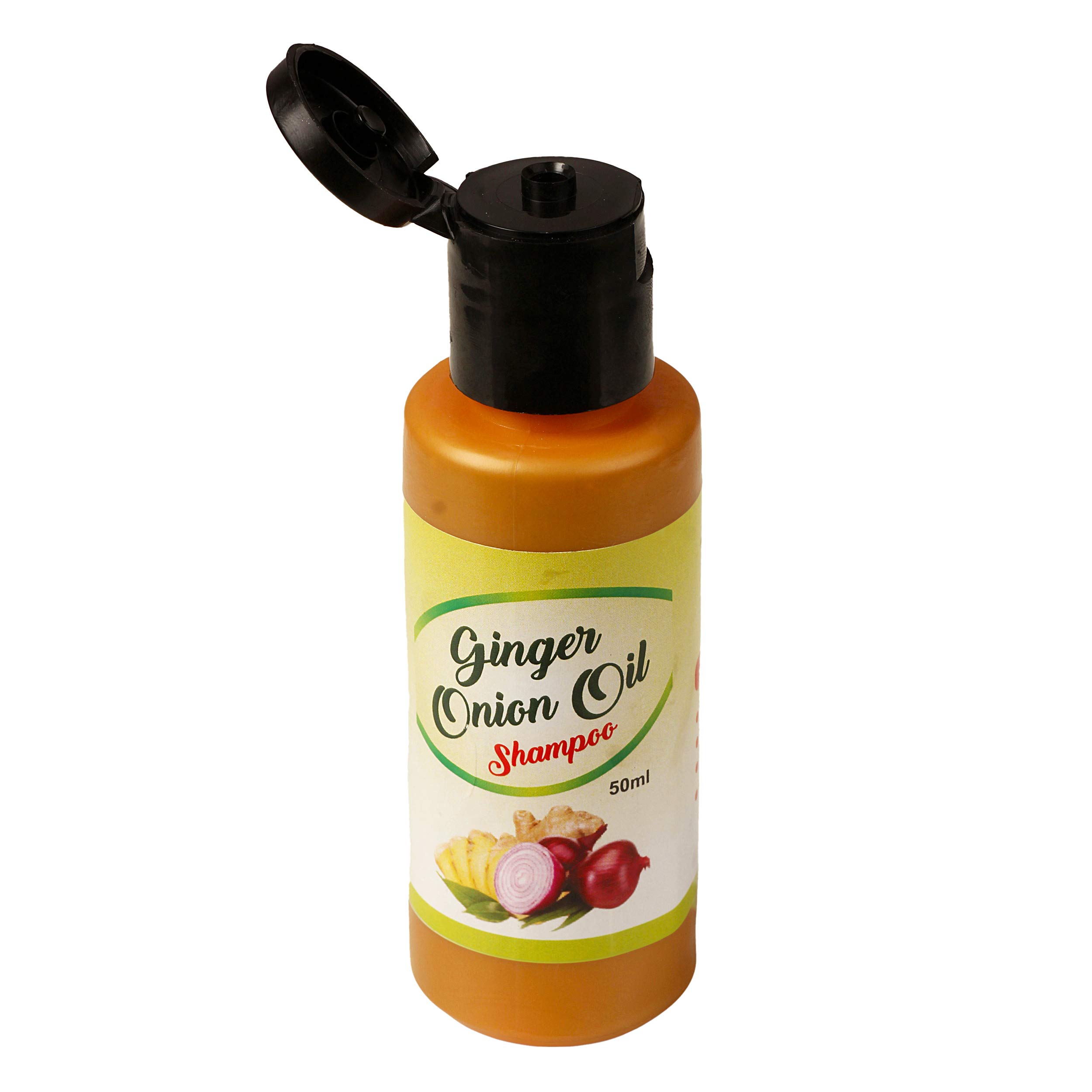 Olive House Ginger and Onion Oil Shampoo for Hair Growth & Scalp Care - 100ml - Natural Hair Loss Treatment for Thicker, Stronger Hair - Perfect for Daily Use & Damaged Hair Repair