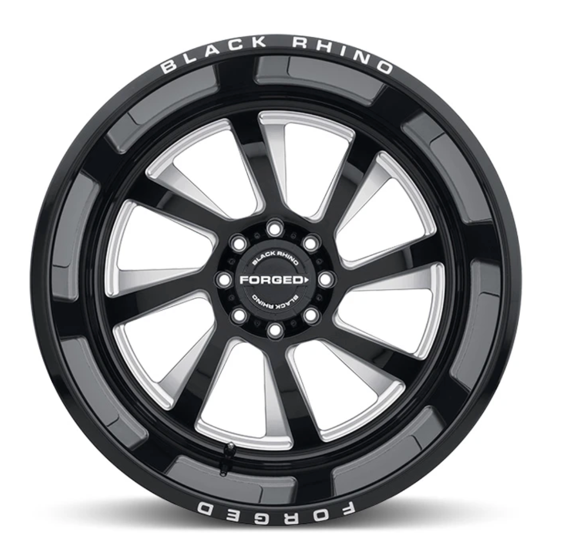 Black Rhino® Marauder Forged Gloss Black Wheels with Milled Spokes for Jeep Wrangler & Gladiator - Off-Road & Street Performance Alloy Rims