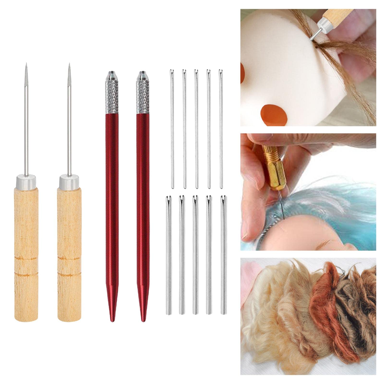 Doll Hair Rooting Tools Kit - DIY Doll Making Supplies for Crafting & Repair