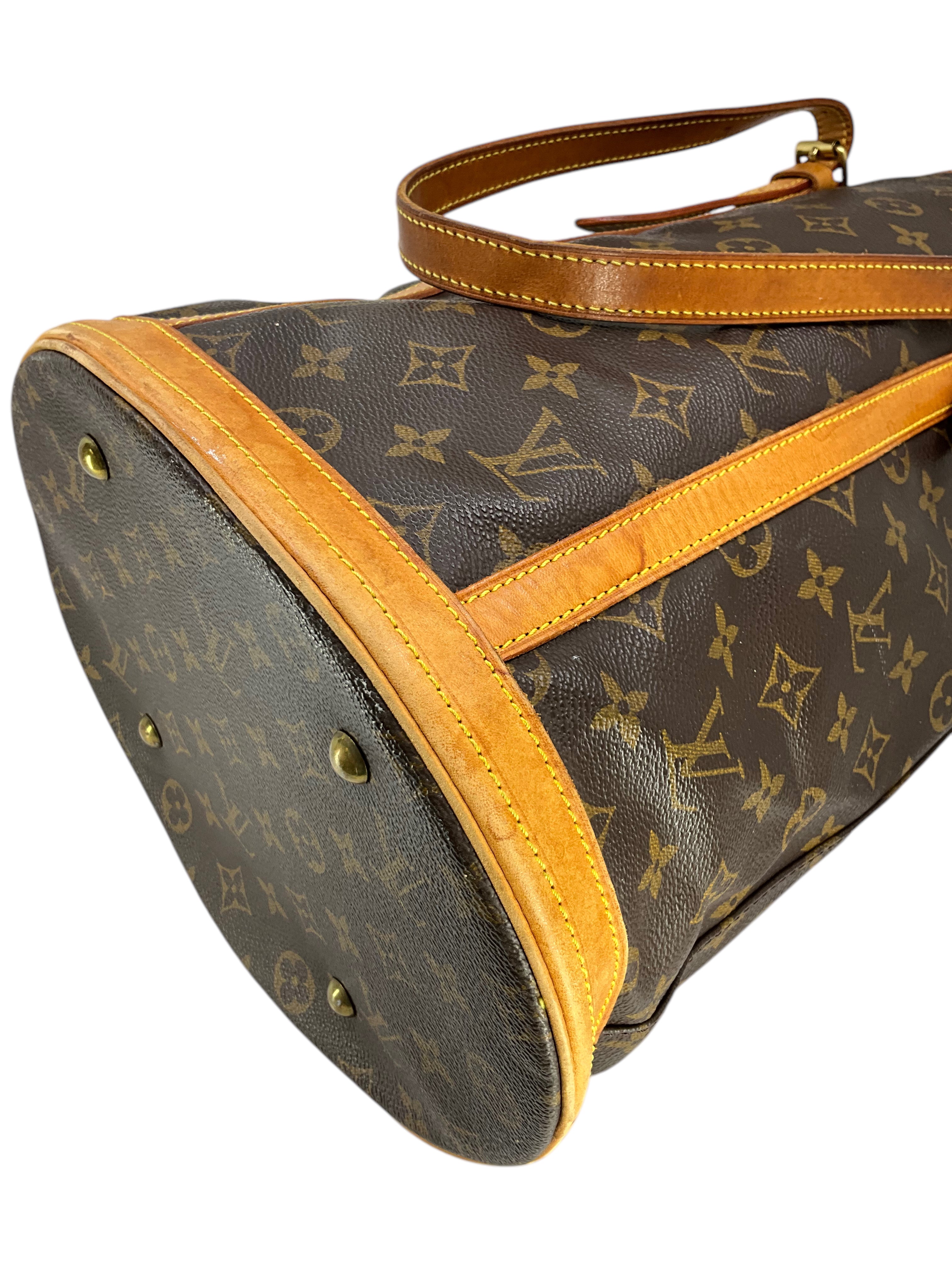 Authentic Louis Vuitton Monogram Canvas Bucket Bag GM - Luxury Designer Handbag for Women, Travel & Everyday Use
