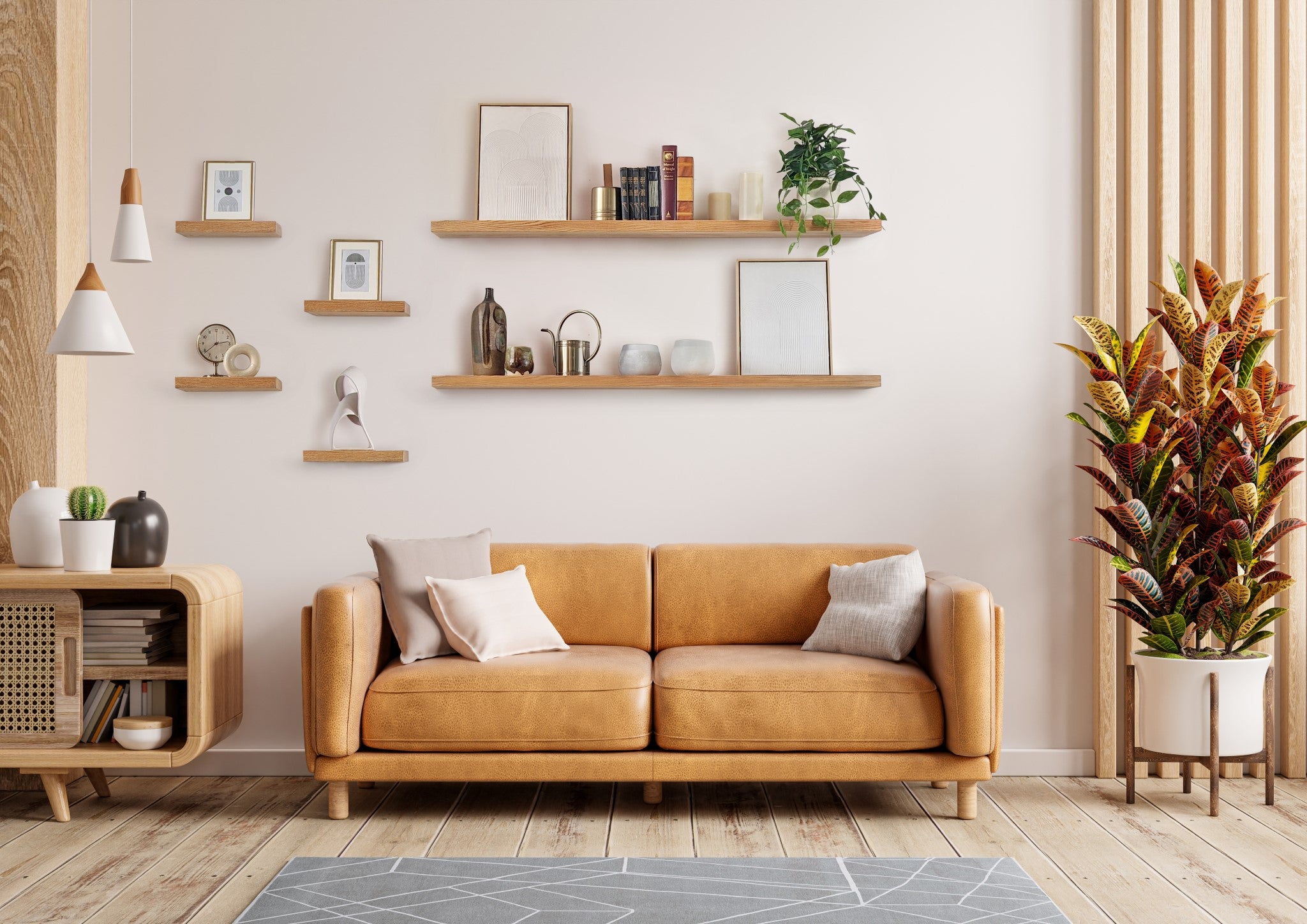 Thick Oak Floating Shelf - 40 x 4 Inches, Solid Wood Wall Mounted Shelf for Home Decor | Perfect for Living Room, Kitchen, Bathroom & Office Storage