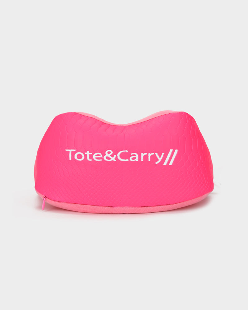 Apollo 1 Neck Pillow & Sleep Mask Set - Soft Travel Pillow for Airplane, Car & Office - Comfortable Eye Mask for Sleeping - Neon Pink - Perfect for Long Flights & Naps