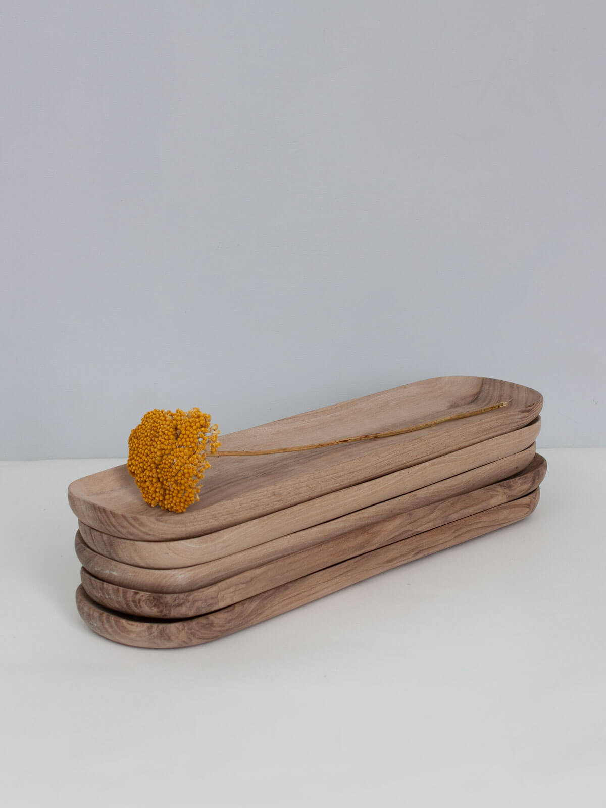 Handmade Walnut Wood Serving Tray - Elegant Rustic Long Tray for Dining Table, Coffee Bar, Kitchen Counter & Home Decor | Perfect for Charcuterie, Breakfast, Cheese & Wine Serving