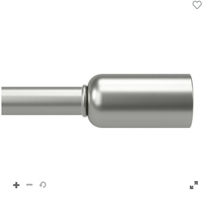 Umbra Mix & Match Column 2-Piece Finials Set in Nickel Finish - Perfect for Curtain Rods, Shelf Brackets & Home Decor Accessories