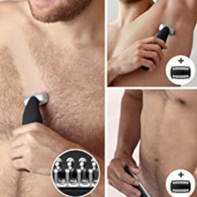 PHILIPS BodyGroomer Series 5000 BG5020 - Refurbished Electric Body Groomer for Men with 2-Year Warranty - Perfect for Travel, Gym & Home Use