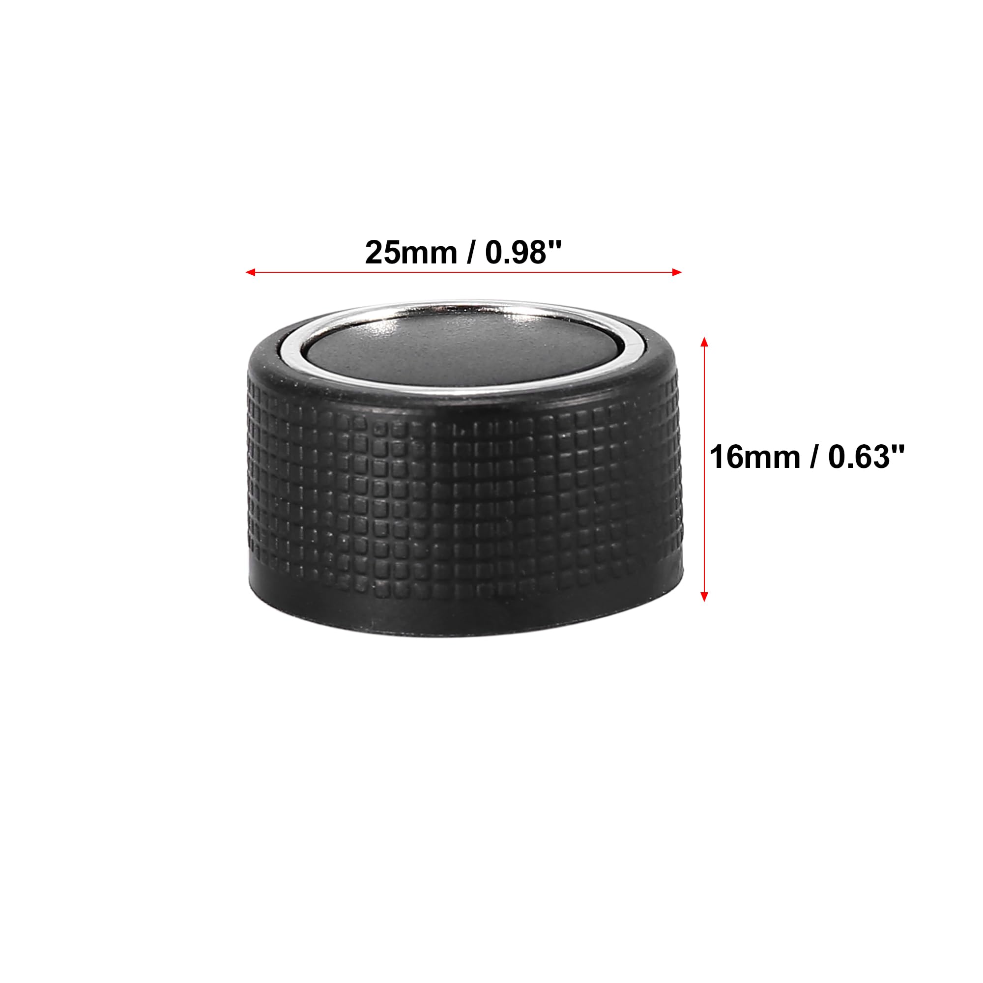 X AUTOHAUX 2-Pack Black Rear Audio Volume Control Knobs - Compatible with Chevrolet Tahoe, Traverse, Suburban & GMC Sierra, Acadia (Replaces GM Part# 22912547) - Perfect for Car Stereo Upgrades and DIY Repairs
