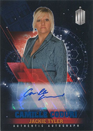 Doctor Who Timeless Autograph Card - Camille Coduri as Jackie Tyler Blue Edition #21/50 - Limited Collectible for Fans & Display