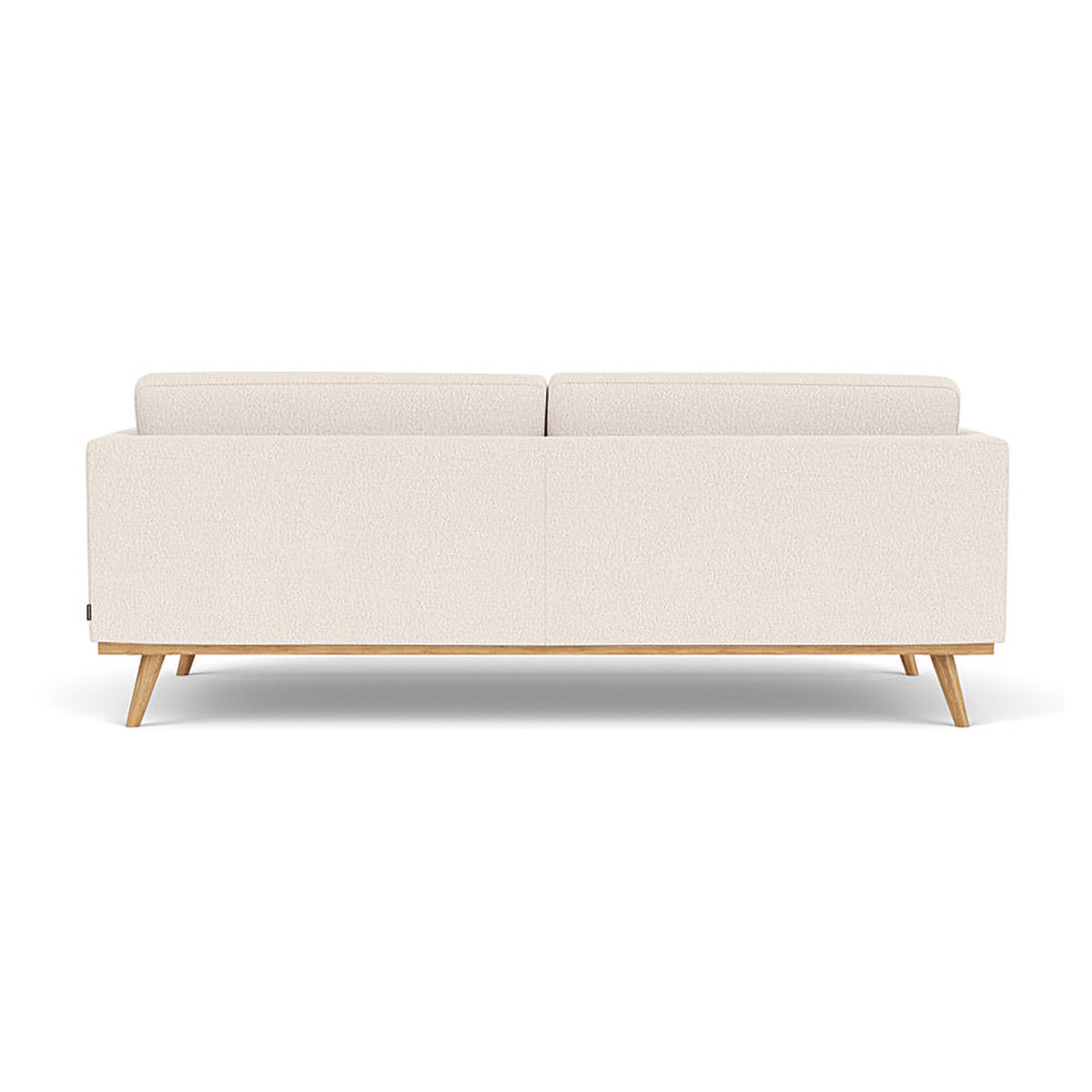 Johan Boucle 3 Seater Sofa - Modern Upholstered Fabric Couch for Living Room, Lounge & Apartment - Comfortable Mid-Century Style Sectional Sofa with Soft Boucle Fabric