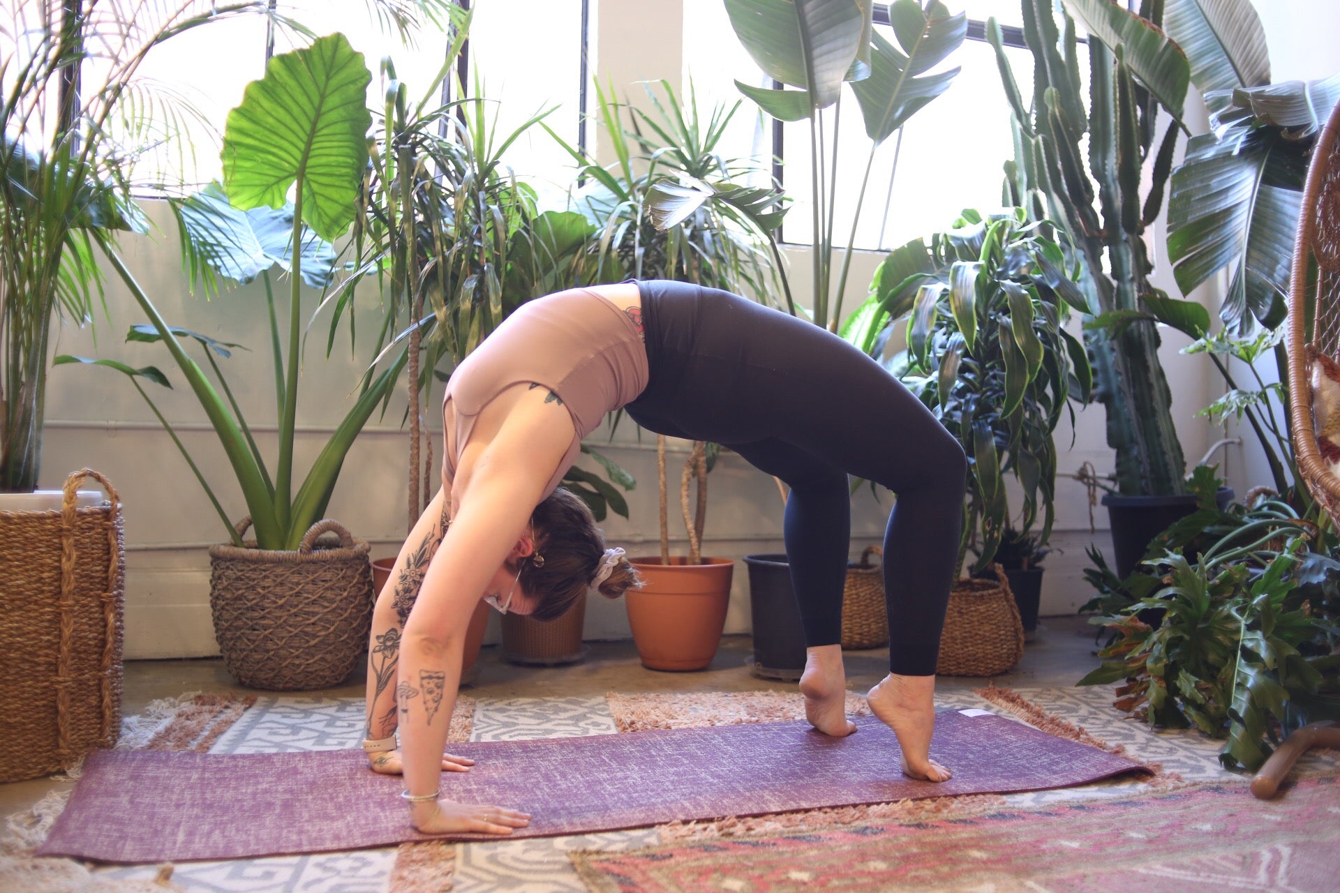 Premium Eco-Friendly Jute Yoga Mat with Muscle Recovery Bundle - Ideal for Yoga, Pilates, Fitness & Post-Workout Recovery