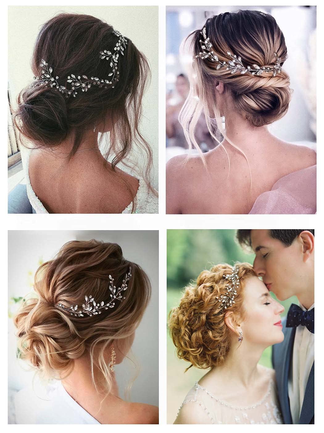 Crystal Bridal Hair Vine - Silver Wedding Hair Accessory for Bride