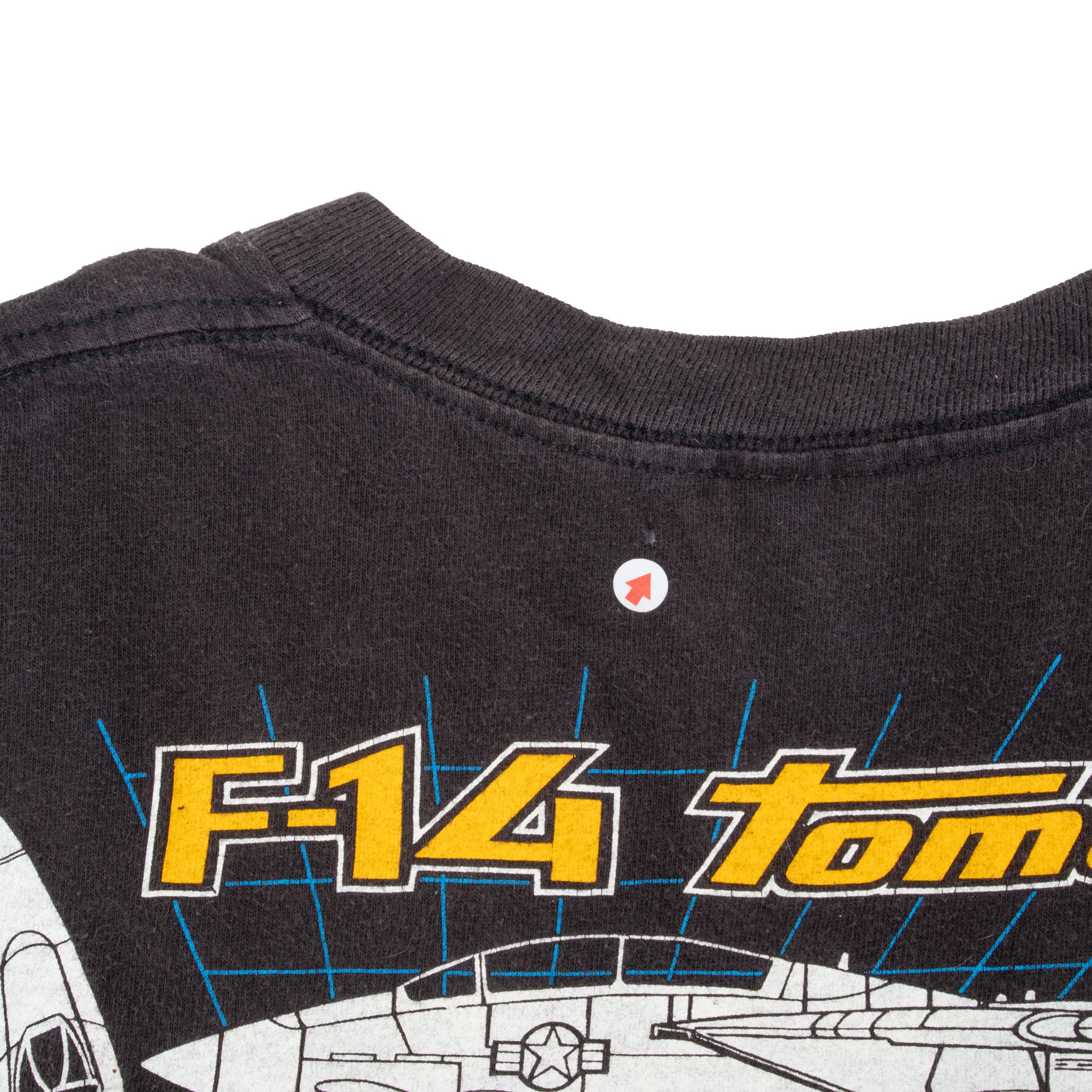 Vintage US Navy Top Gun F14 Tomcat 1987 T-Shirt XL - Made in USA - Military Apparel for Aviation Enthusiasts & Movie Fans