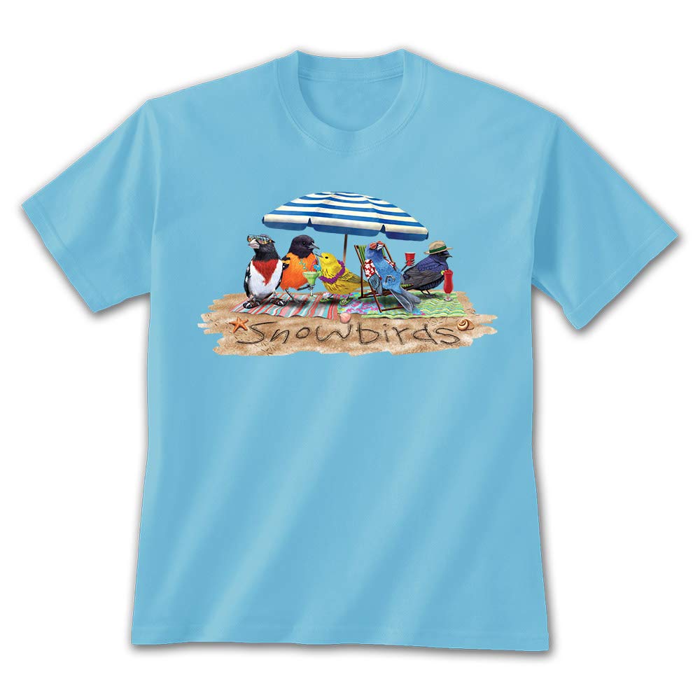 Funny Snowbirds T-Shirt - Cute Animal Novelty Gift Tee for Men & Women | Perfect for Bird Lovers, Retirement Gifts & Casual Wear