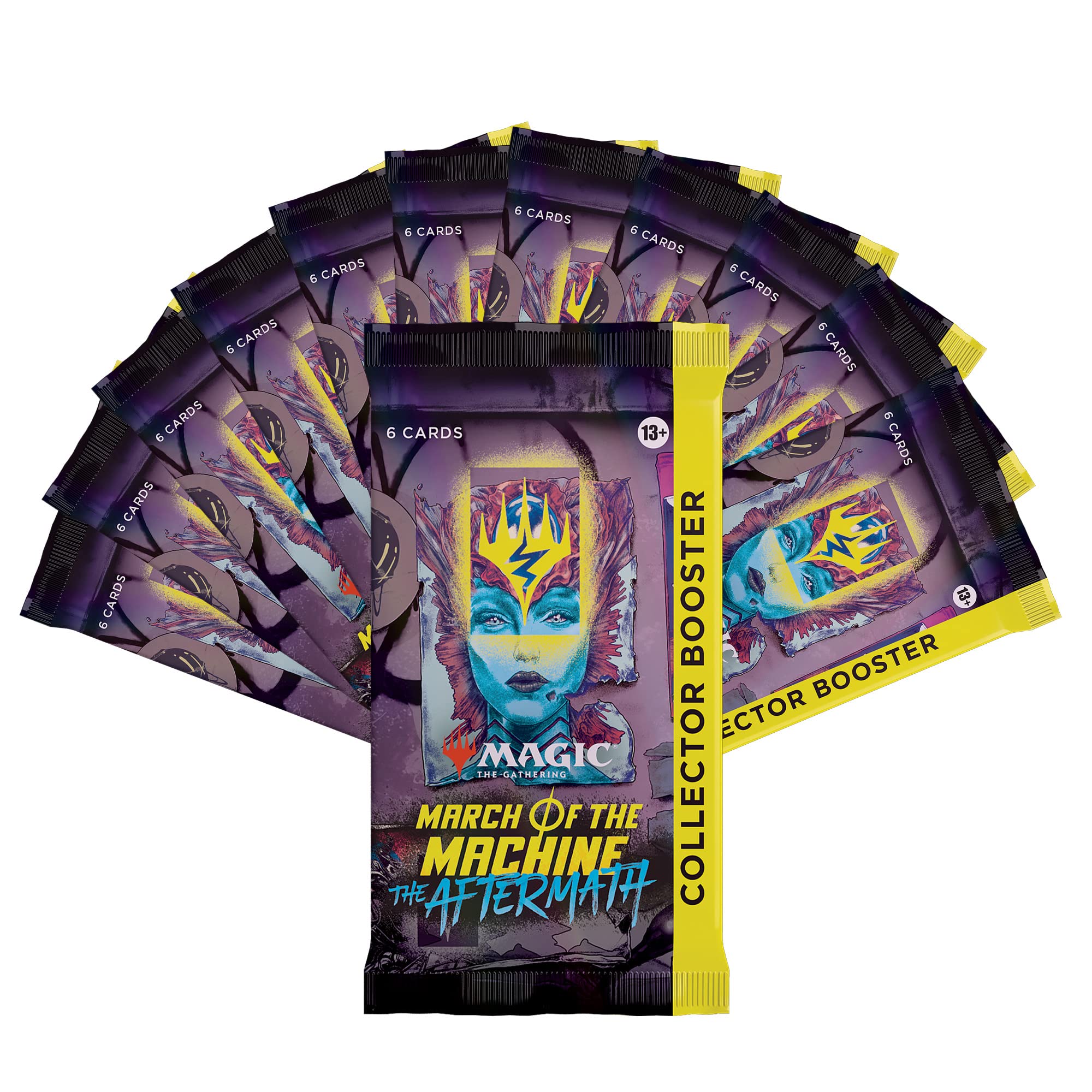 Magic: The Gathering March of the Machine: The Aftermath Collector Booster Box - 12 Packs (72 Cards) | MTG Expansion for Collectors & Players | Perfect for Tournaments, Casual Play & Card Trading