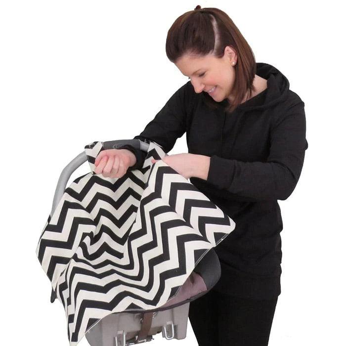Jolly Jumper Infant Car Seat Canopy Cover - Breathable Sun Shade & UV Protection for Baby Car Seat - Perfect for Strollers, Shopping Trips & Outdoor Adventures