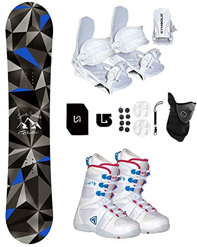 Arctic Girl's Kids & Youth Snowboard Complete Set with Bindings & Boots - Perfect for Winter Sports, Snowboarding Lessons & Mountain Adventures