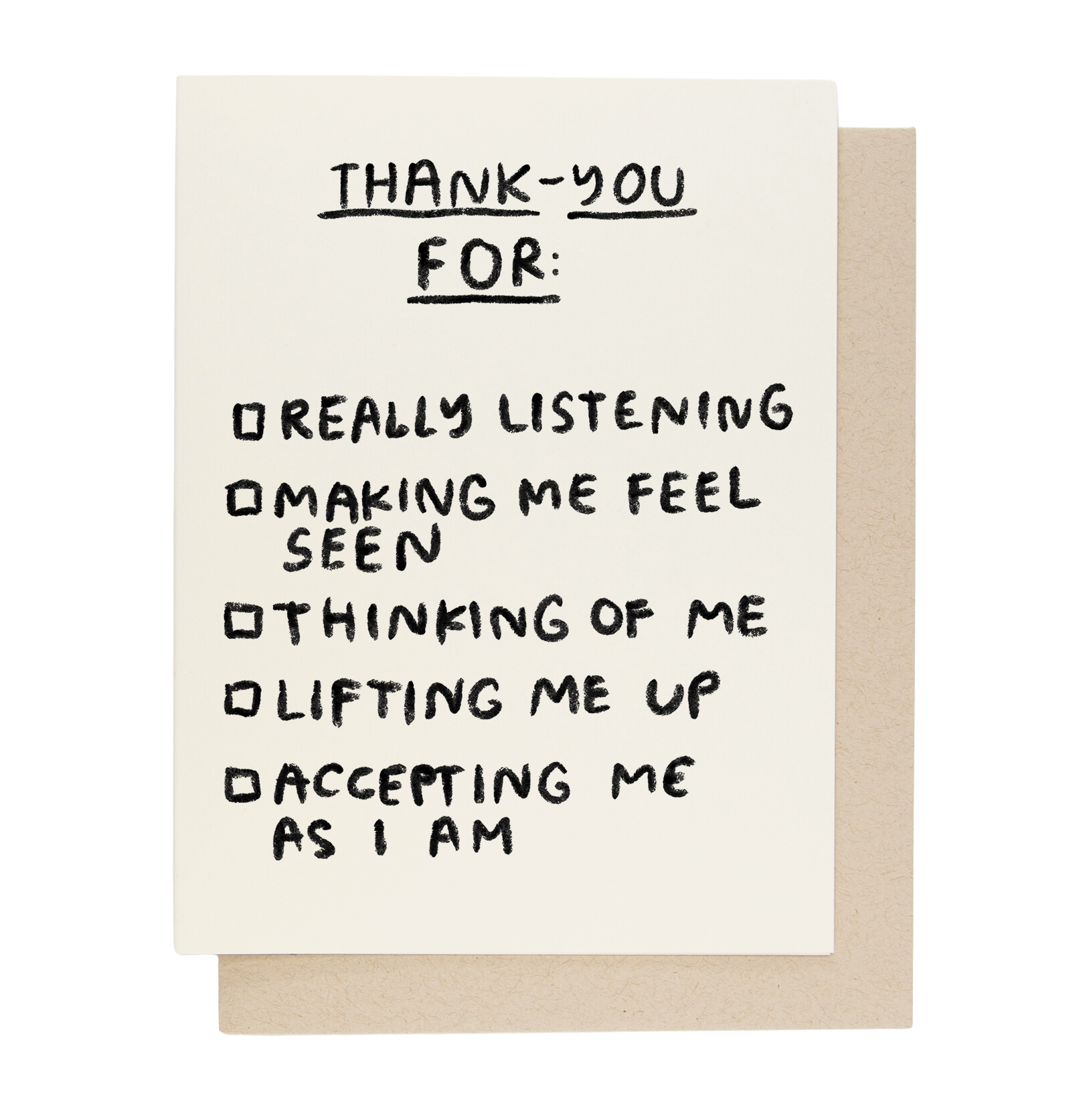 Thank You Checklist Card - Premium Quality Appreciation Cards for Business & Personal Use - Perfect for Gifts, Events, and Customer Appreciation