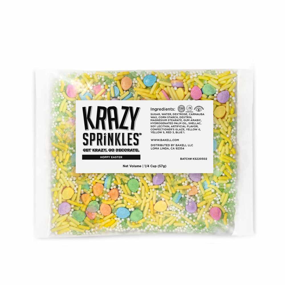 Edible Glitter for Baking - Hoppy Easter Cake Decorating Kit - Perfect for Easter Cupcakes, Cookies, and Party Desserts