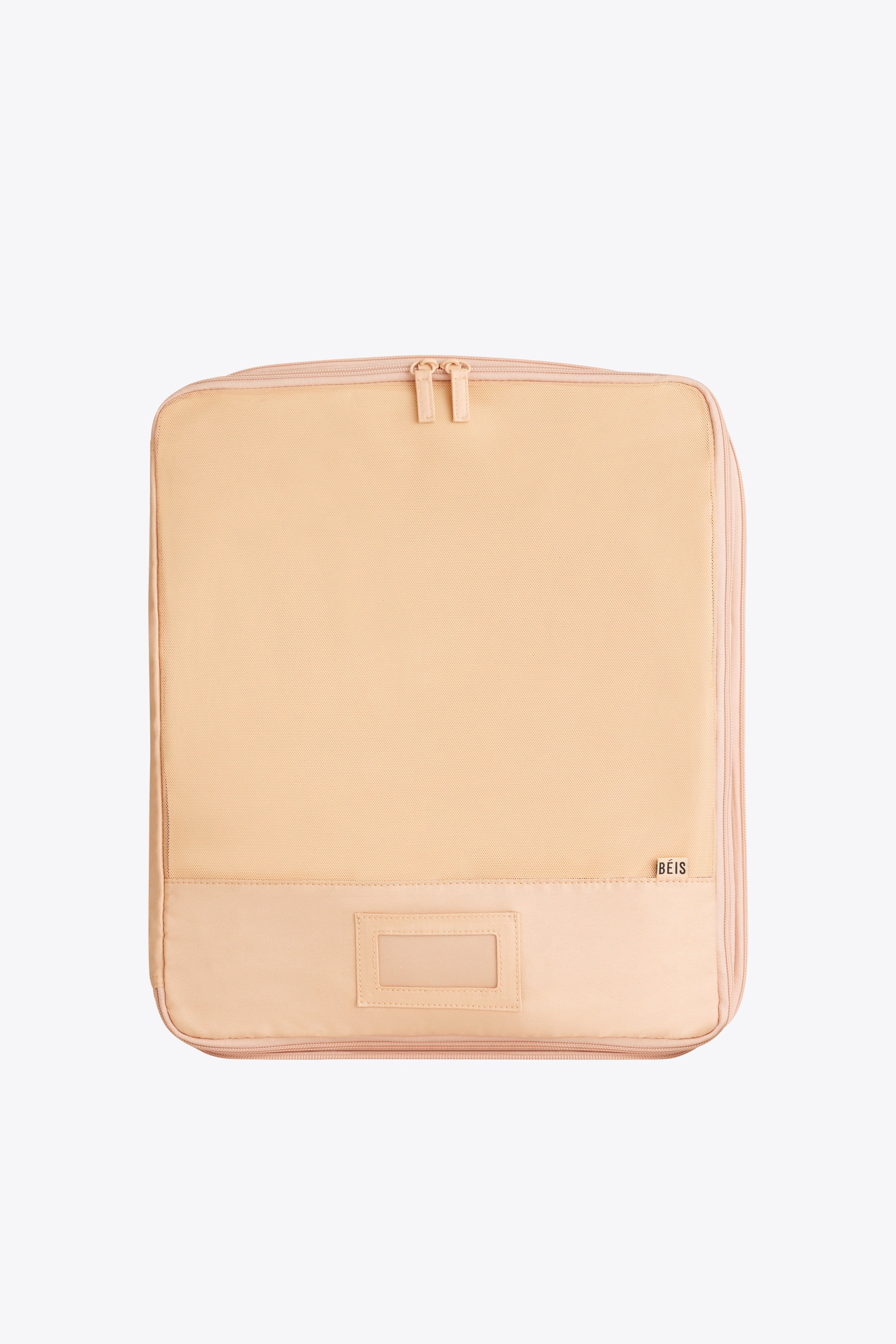 4-Piece Beige Compression Packing Cubes for Travel Organizer | Perfect for Suitcases, Backpacks & Carry-On Luggage