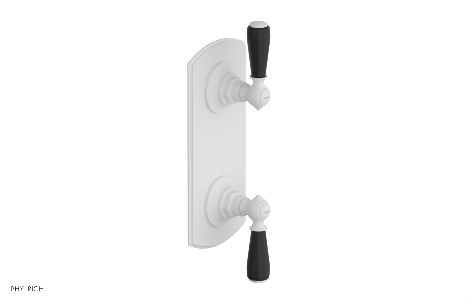 Jamestown Thermostatic Shower Valve with Volume Control & Diverter - Black Accent Trim - Perfect for Modern Bathroom Renovations & Spa-Like Shower Experiences
