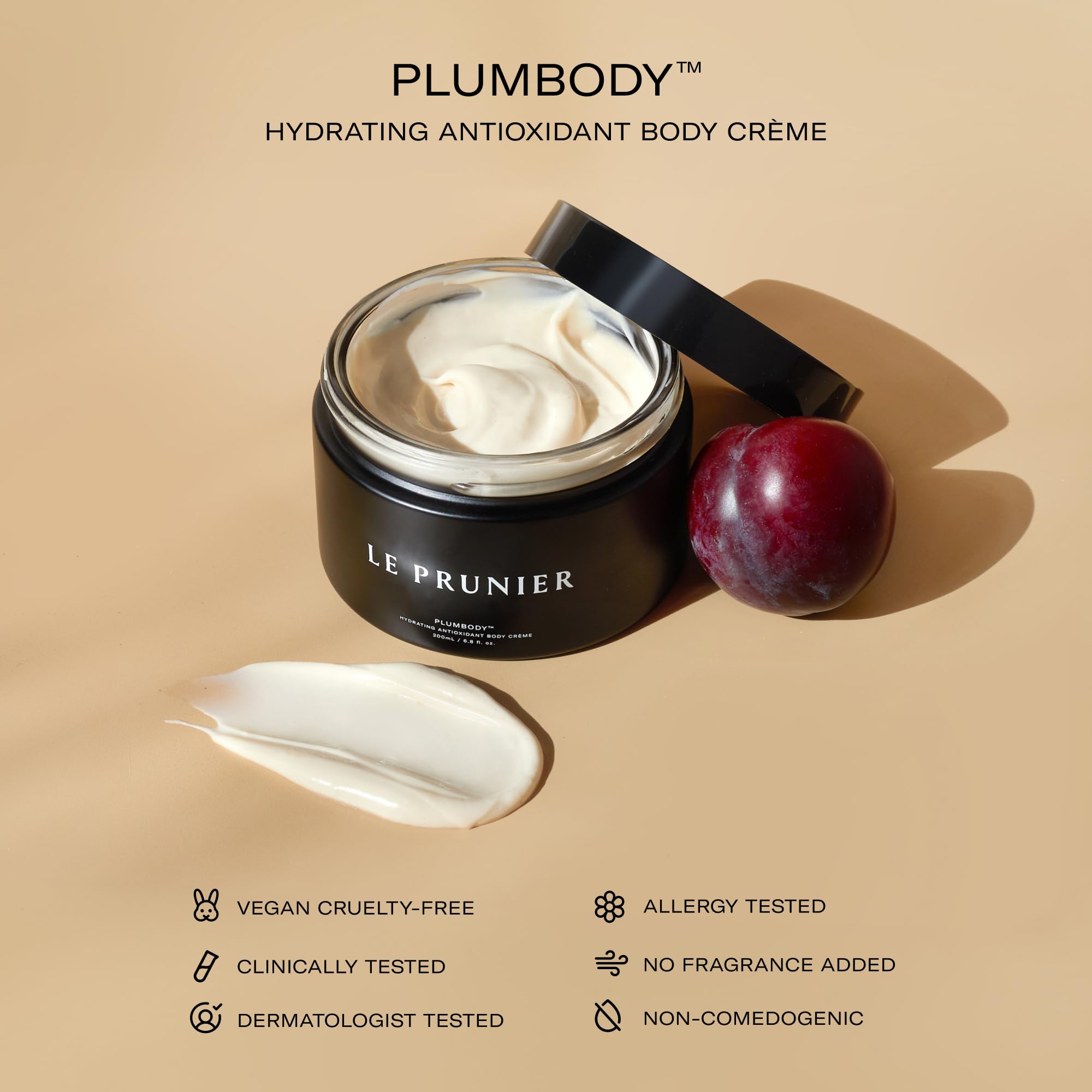 Plumbody Body Créme - Ultra Hydrating Moisturizing Cream for Dry Skin | Nourishing & Fast Absorbing | Perfect for Daily Use, After Shower & Nighttime Skincare Routine