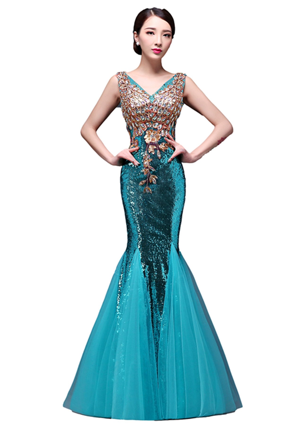 Elegant Korean V-Neck Lace Fishtail Wedding Toast Dress for Bride – Perfect for Bridal Showers, Rehearsal Dinners & Romantic Ceremonies