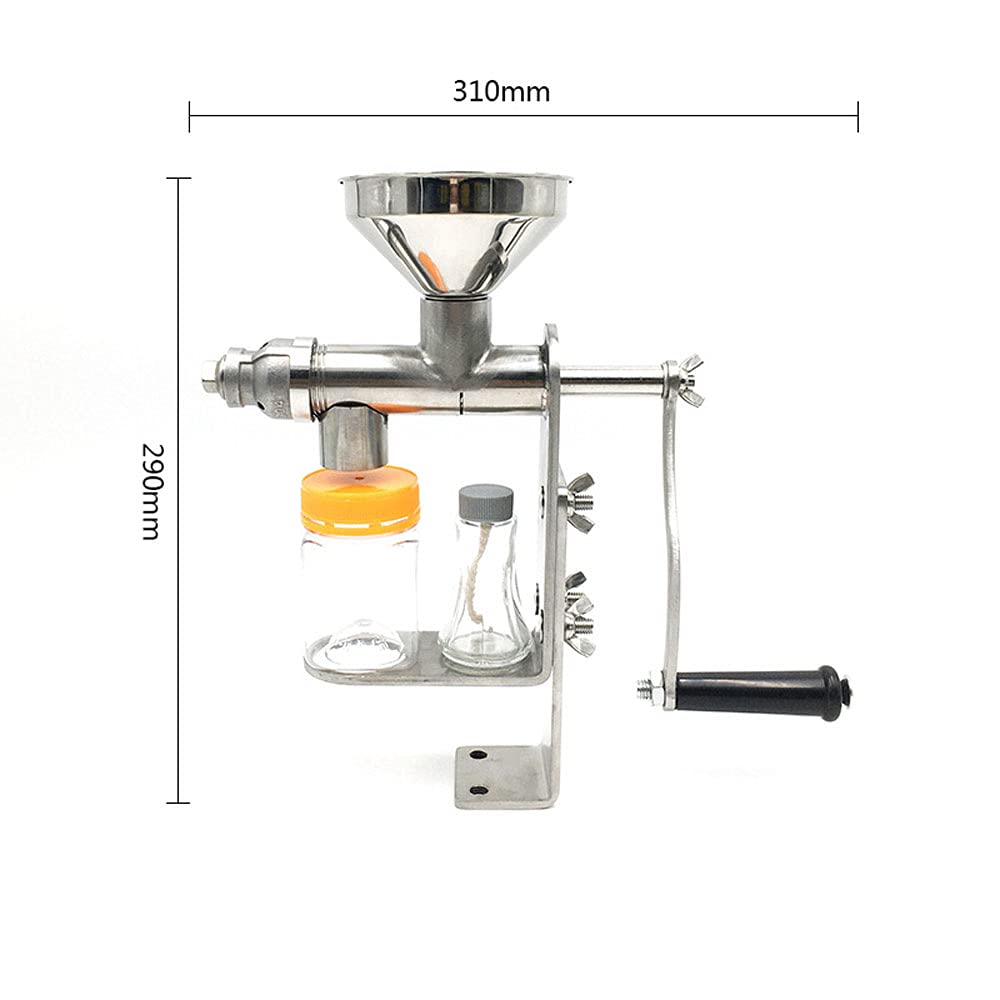 Manual Oil Press Machine for Home Use - Cold Press Peanut, Nut & Seed Oil Extractor - Expeller for Olive, Almond & Sunflower Oil - Perfect for DIY Cooking & Healthy Living
