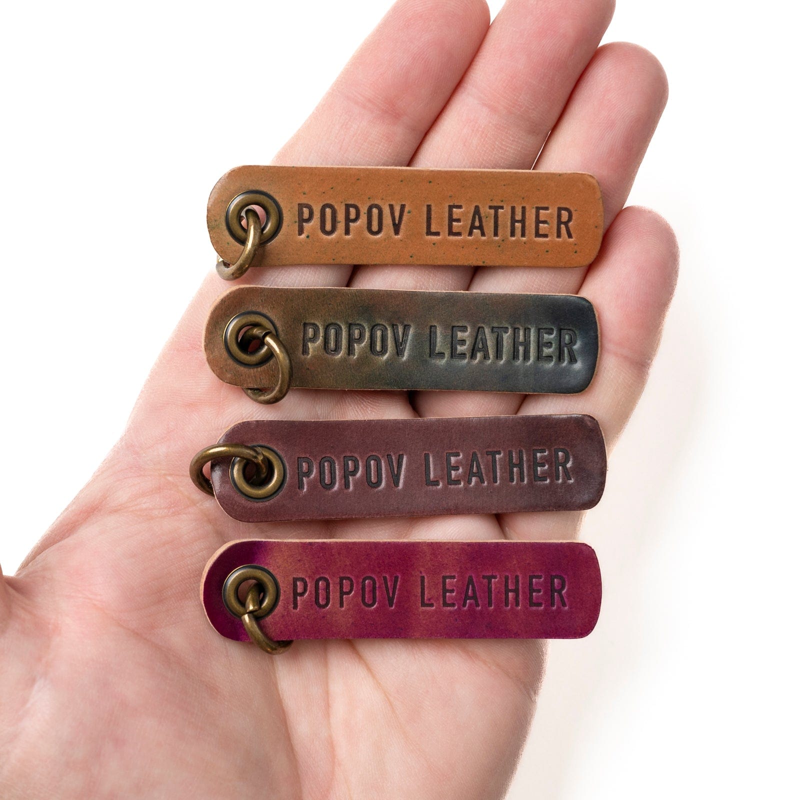 Premium Shell Cordovan Keychain by Popov Leather - Handcrafted Genuine Leather Key Holder for Men & Women - Perfect for Gifts, Office, Travel & Everyday Use