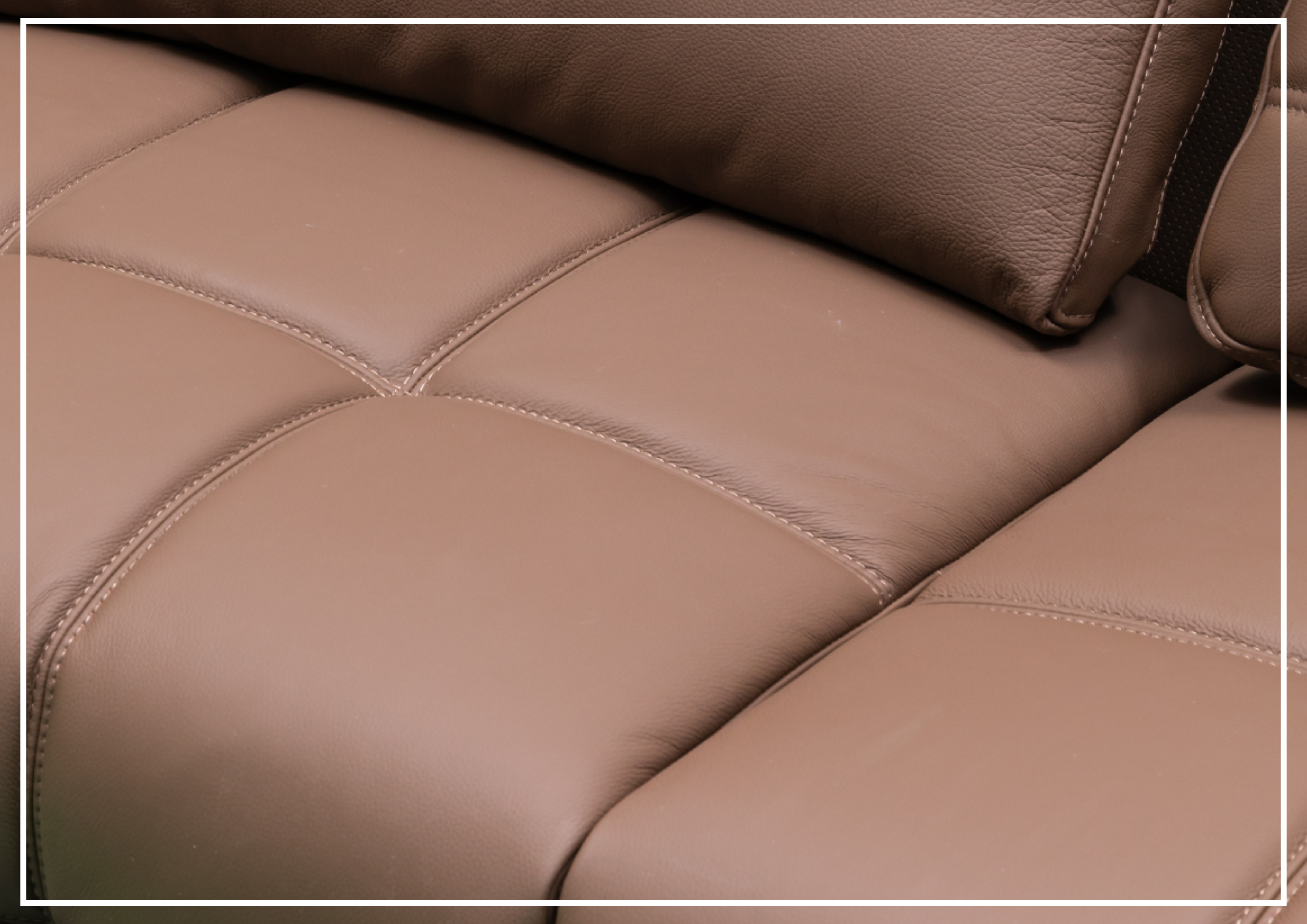 Klaussner Orlano 3-Seater Brown Leather Power Reclining Sofa - Comfortable Electric Recliner for Living Room, Home Theater & Family Room Relaxation