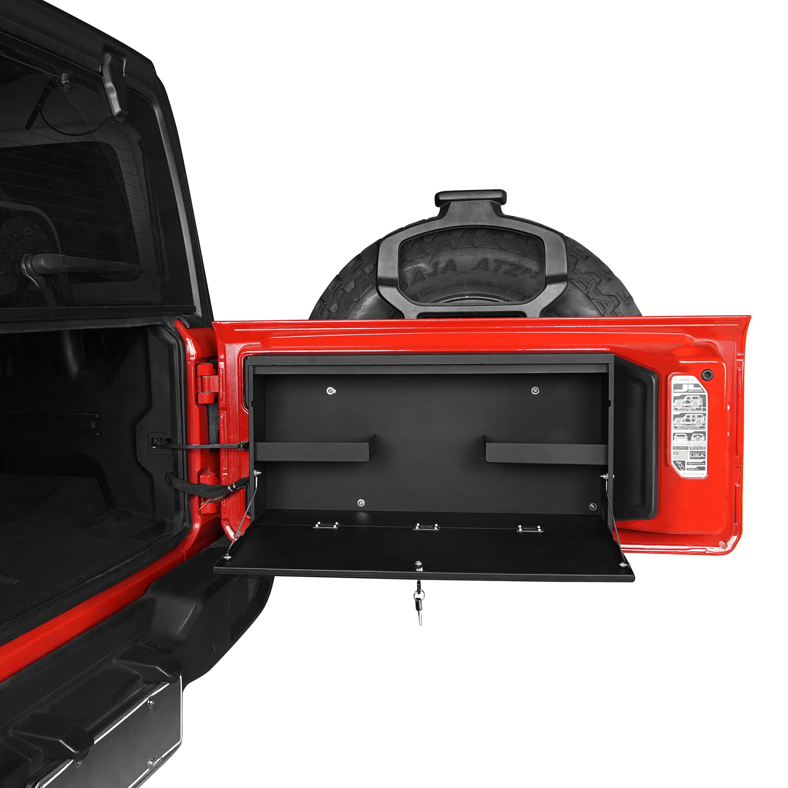 u-Box Wrangler Tailgate Table Storage Lock Box for Jeep Wrangler JL (2018-2025) | Heavy-Duty Cargo Organizer | Perfect for Camping, Off-Roading & Outdoor Adventures