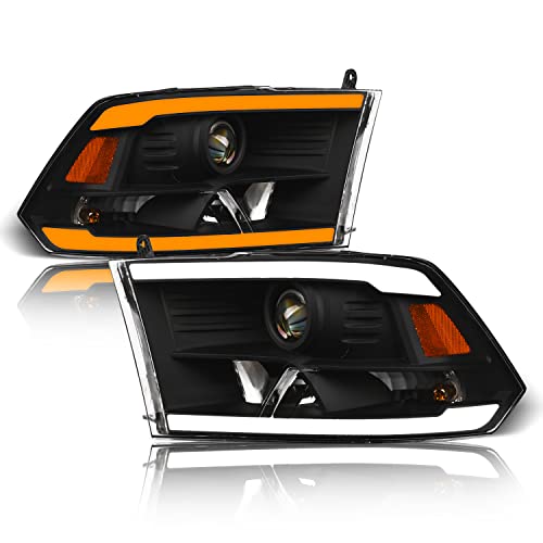 Halogen Projector LED Switchback Sequential Black