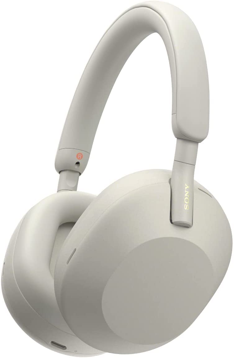 Sony WH-1000XM5 Wireless Noise Cancelling Headphones - 30H Battery Life, Alexa & Google Assistant Compatible, Built-in Mic for Calls - Over-Ear Design - Silver (Renewed) - Perfect for Travel, Work & Music Lovers