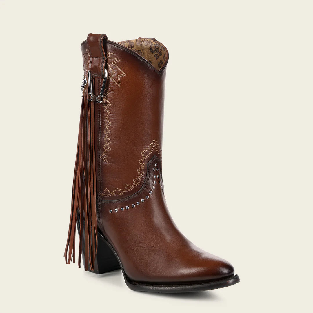 **Cuadra Honey Western Cowgirl Leather Boots for Women - Stylish & Comfortable Riding Boots for Country, Rodeo & Fashion**
