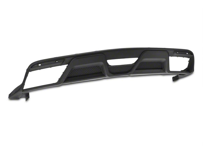 GT350 Style Rear Diffuser for 2015-2017 Ford Mustang GT & EcoBoost Premium - Carbon Fiber Spoiler Lip - Aggressive Look & Improved Aerodynamics - Perfect for Car Shows & Performance Upgrades